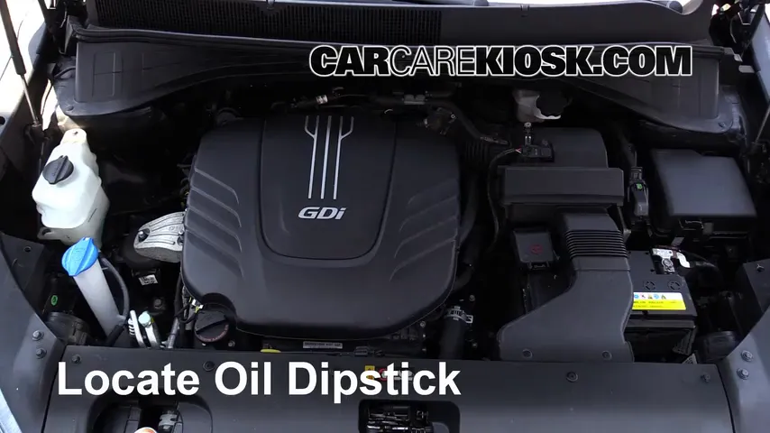 2016 Kia Sorento LX 3.3L V6 Aceite Controlar nivel de aceite